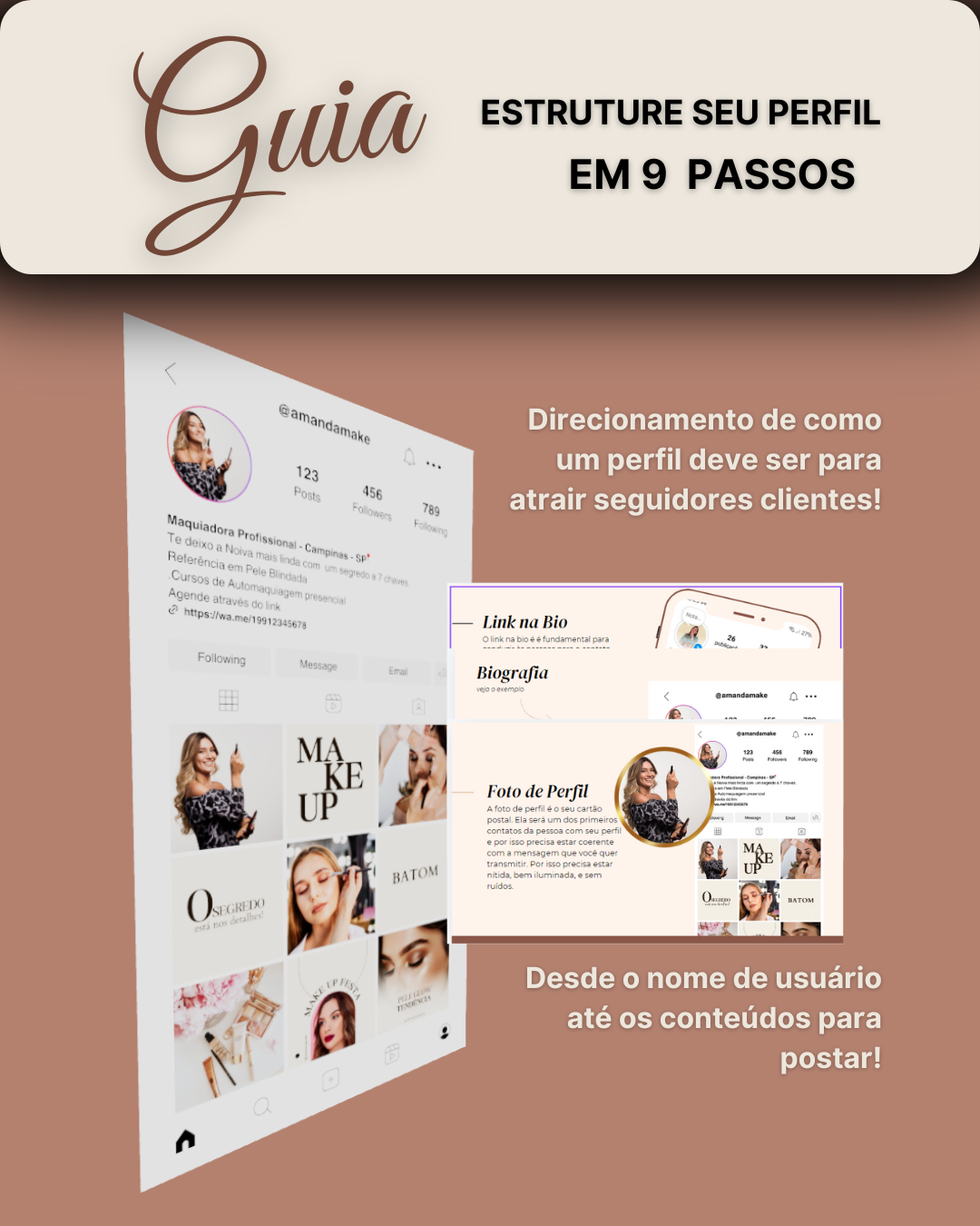 Guia estruturar perfil maquiador